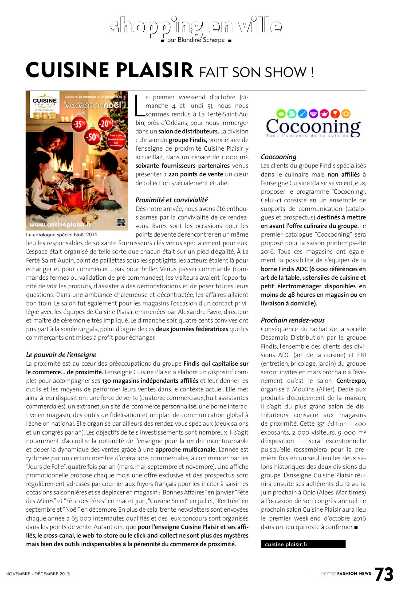 Cuisine Plaisir fait son show