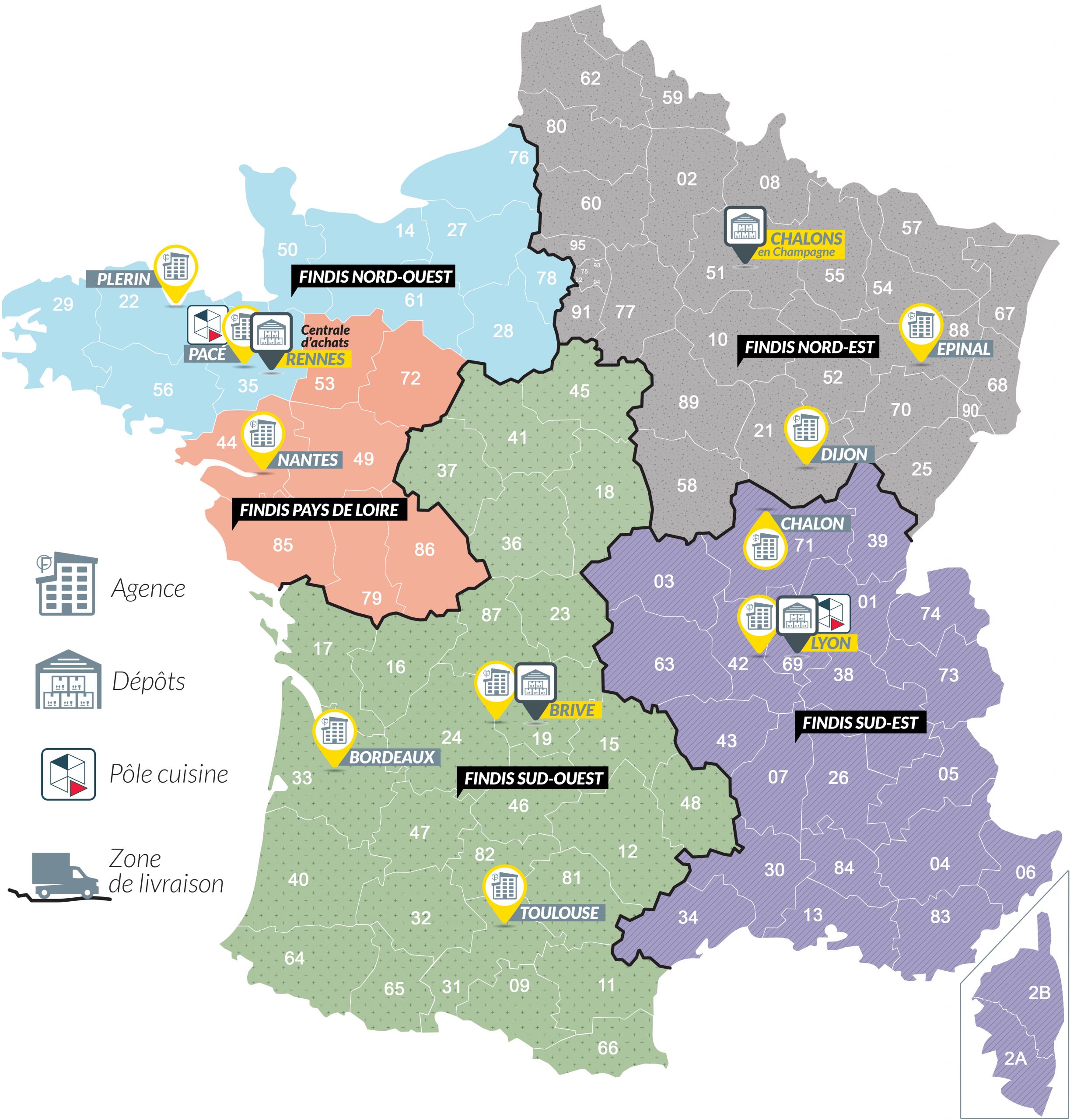 Implantations Groupe Findis EIS